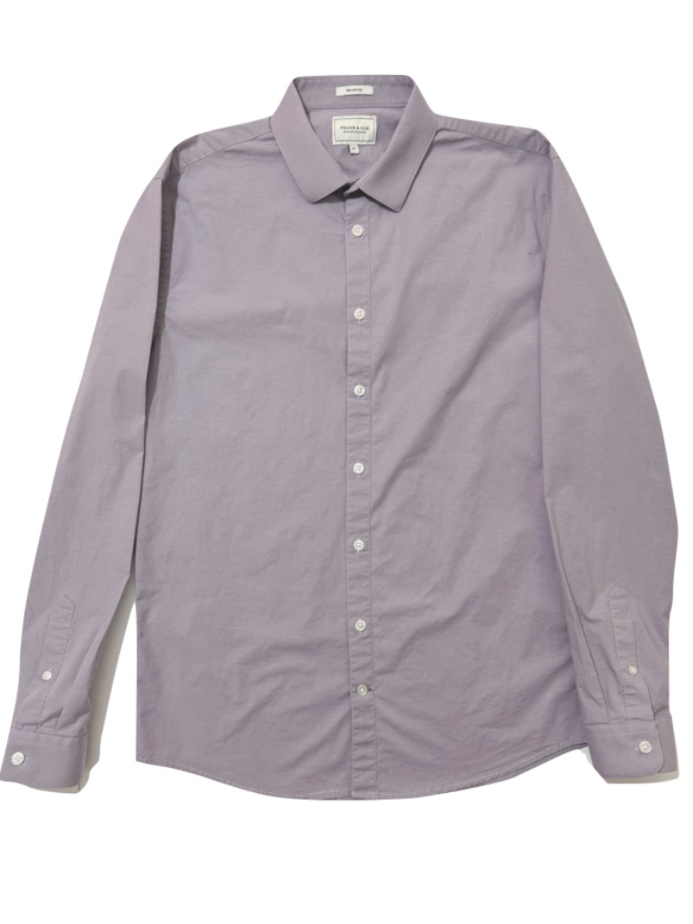 Frank & Oak Muted Lavender/Gray Button Down Shirt Size Medium